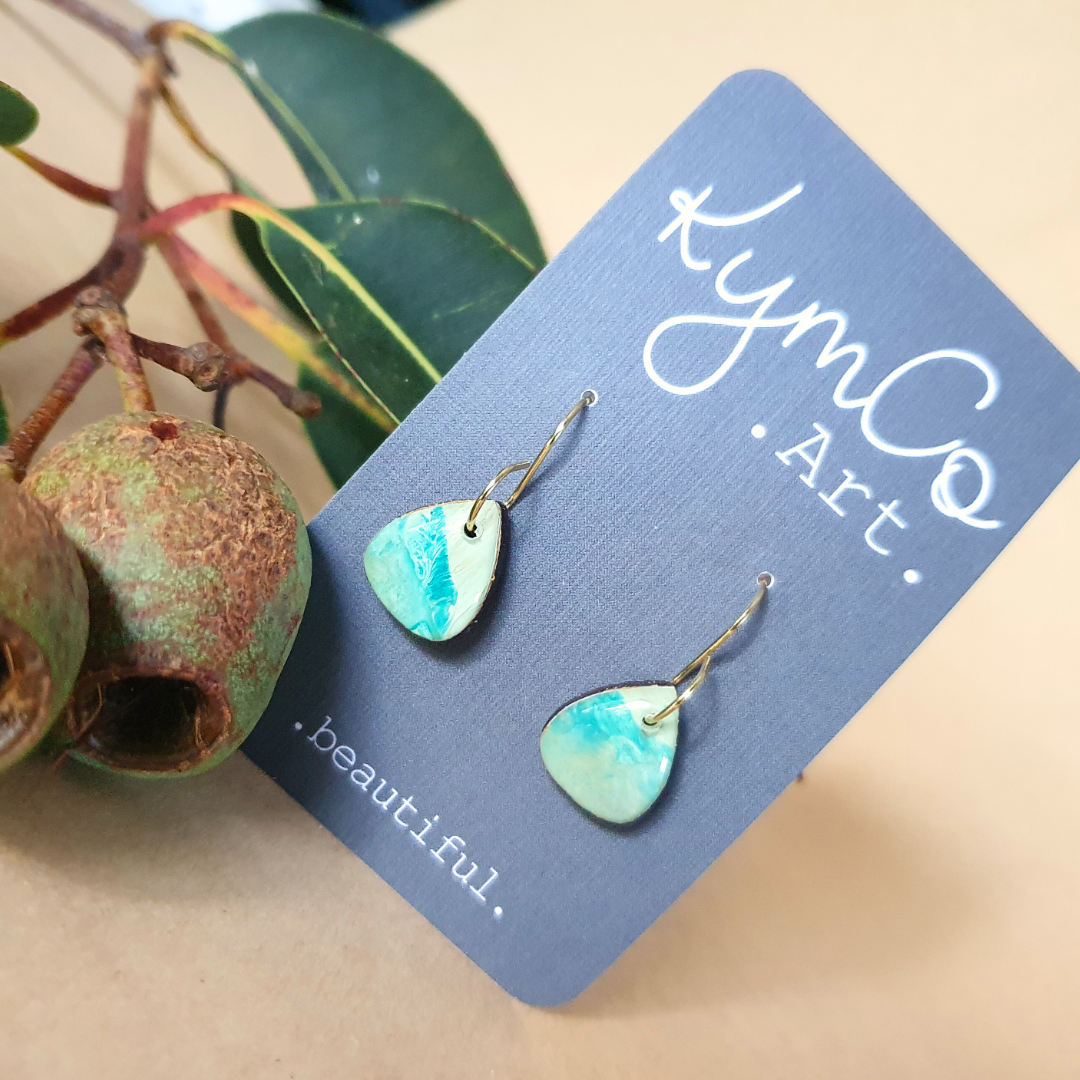 The Sunburnt Country Collection | Resin art jewellery | Pendants, studs and small dangle earrings