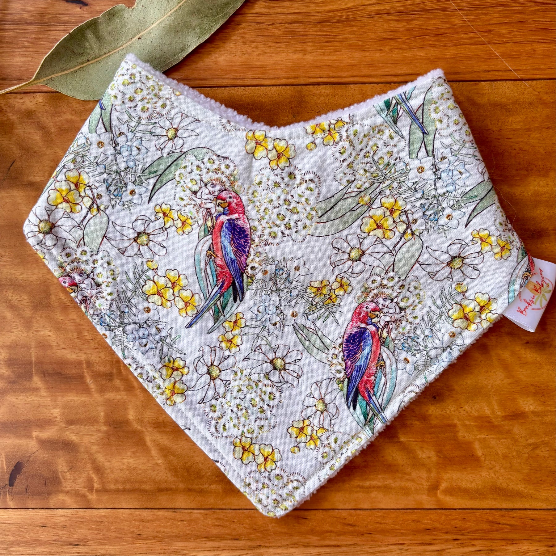 Baby Bib and Burp Cloth Set - May Gibbs Rosellas