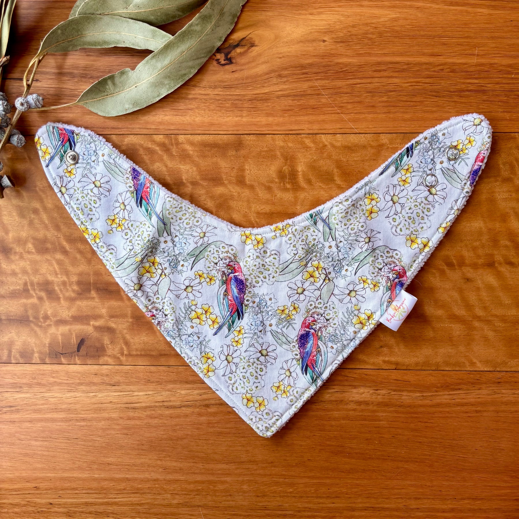 Baby Bib and Burp Cloth Set - May Gibbs Rosellas