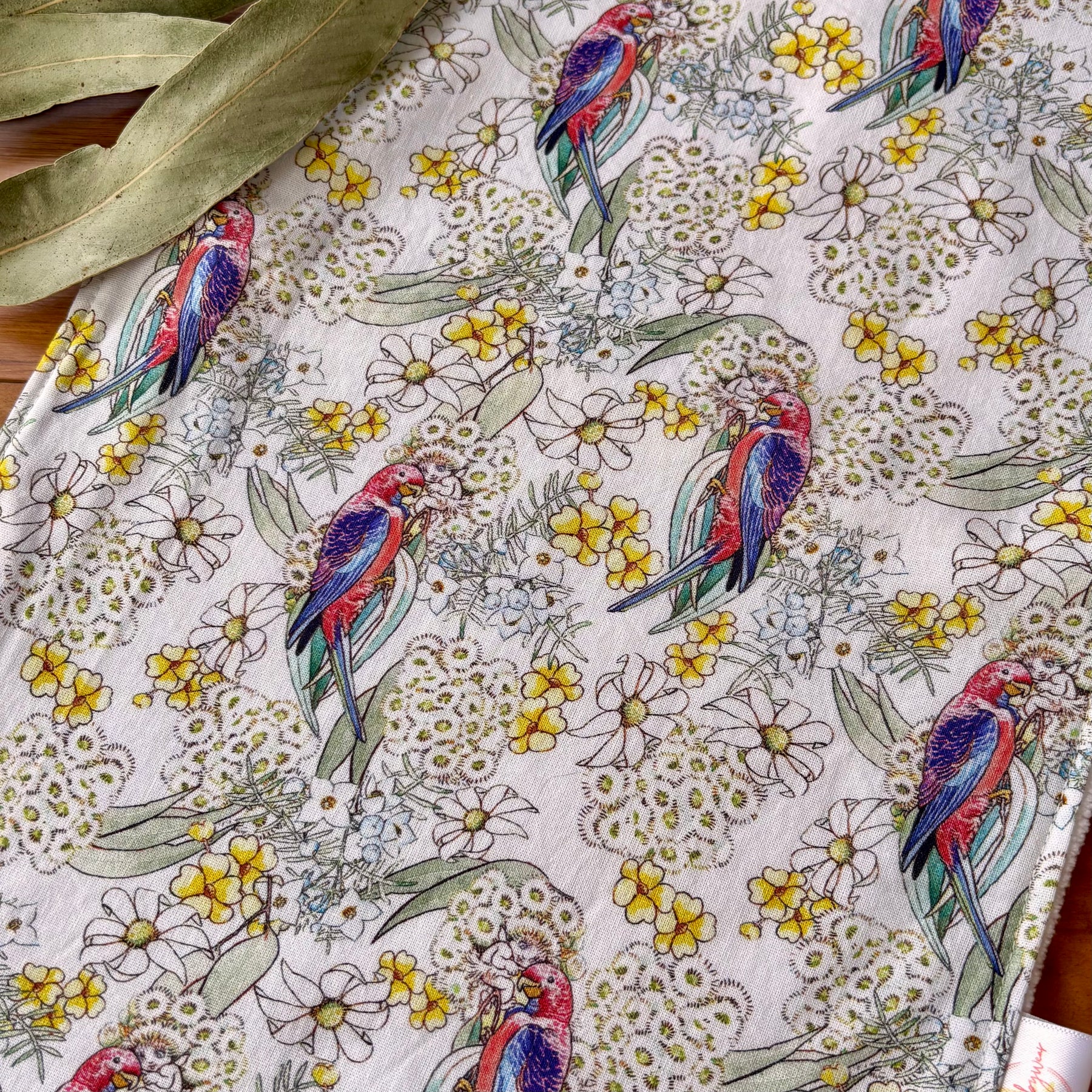 Baby Bib and Burp Cloth Set - May Gibbs Rosellas