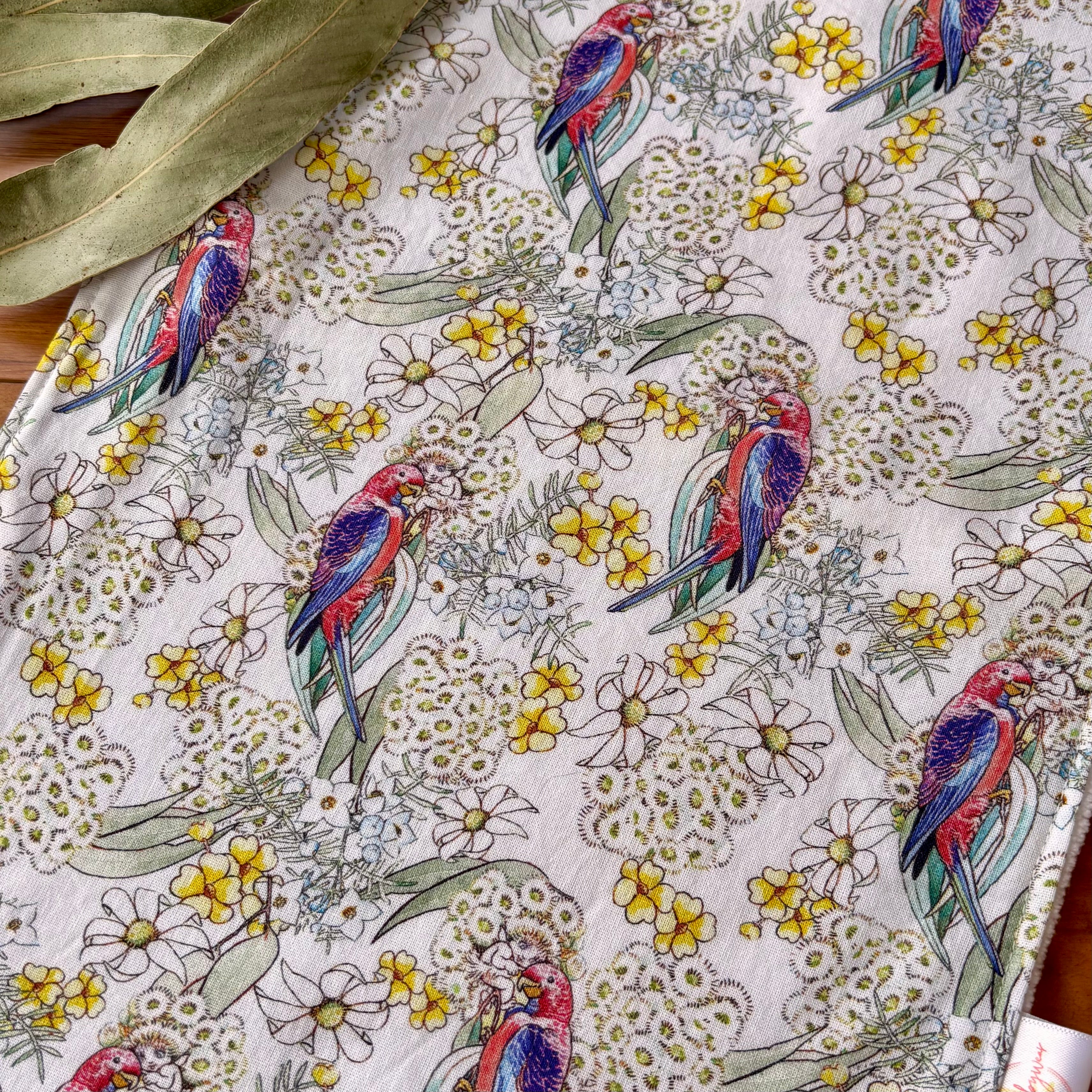 Baby Bib and Burp Cloth Set - May Gibbs Rosellas