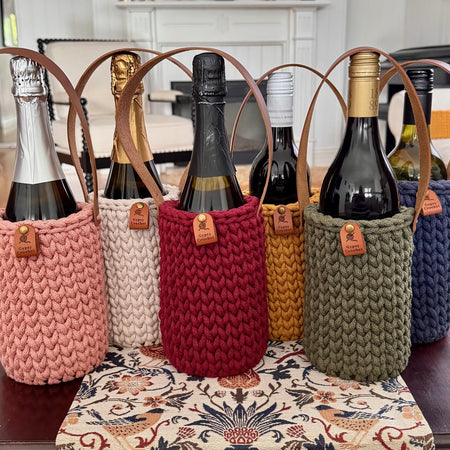 Crocheted Wine Tote