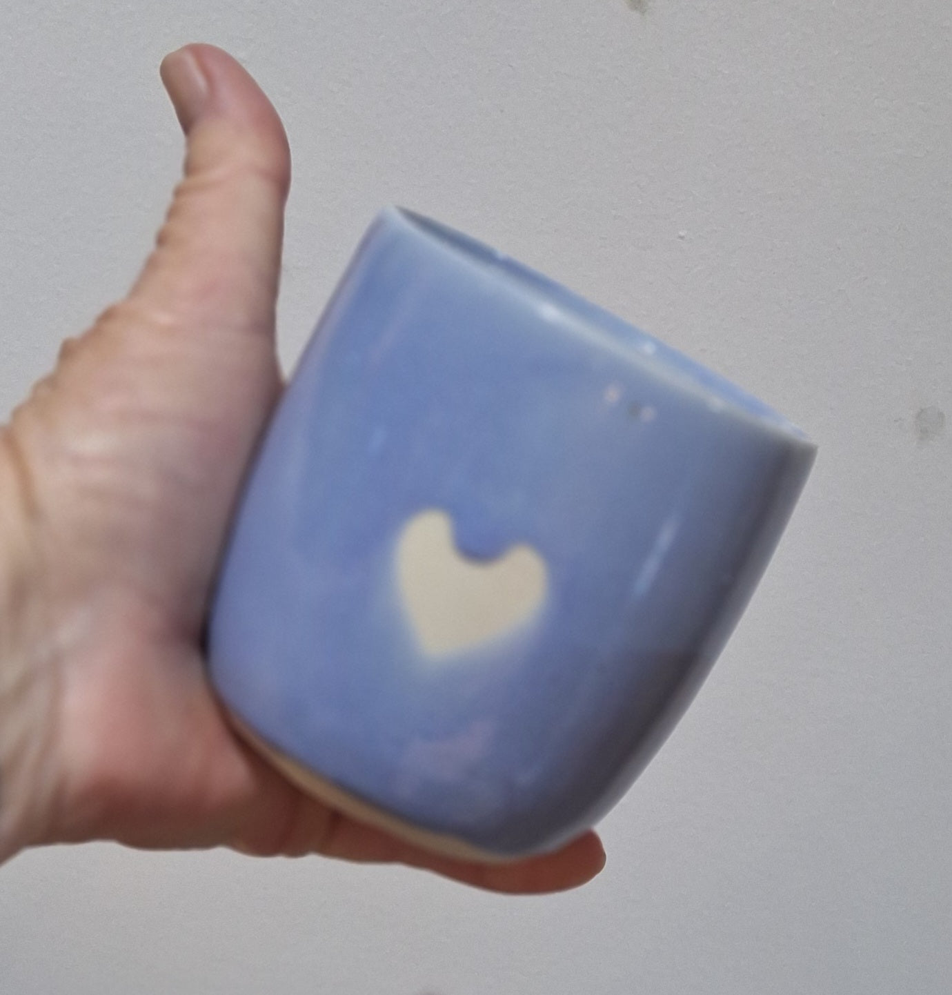 Coffee Latter Cup - Love heart Mauve