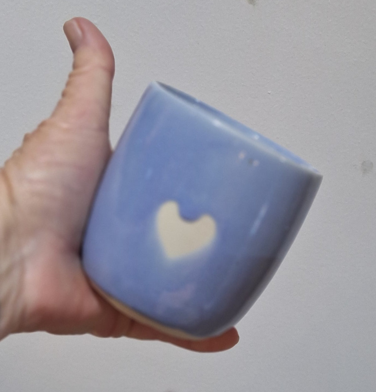Coffee Latter Cup - Love heart Mauve