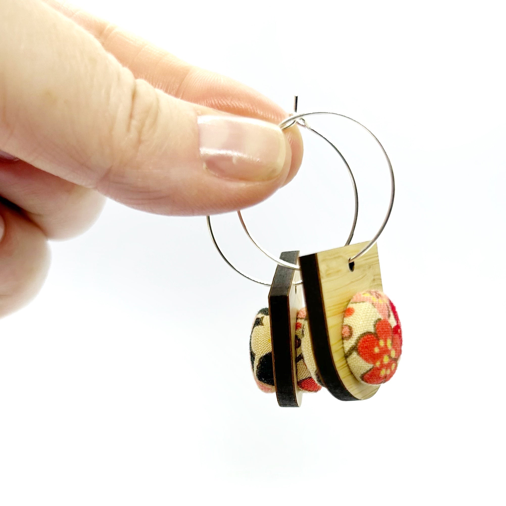 Double Sided Bamboo and Kimono Drops - Pinky
