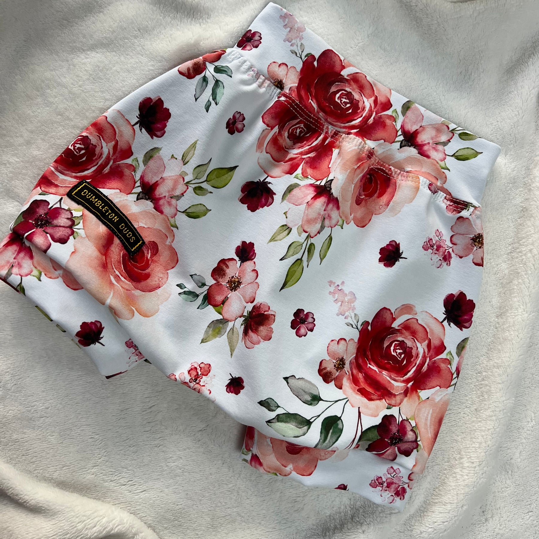 Roses | Sizes 000, 00, 0, 1 | Handmade Baby Pants by Dumbleton Duds | FREE Postage $50+