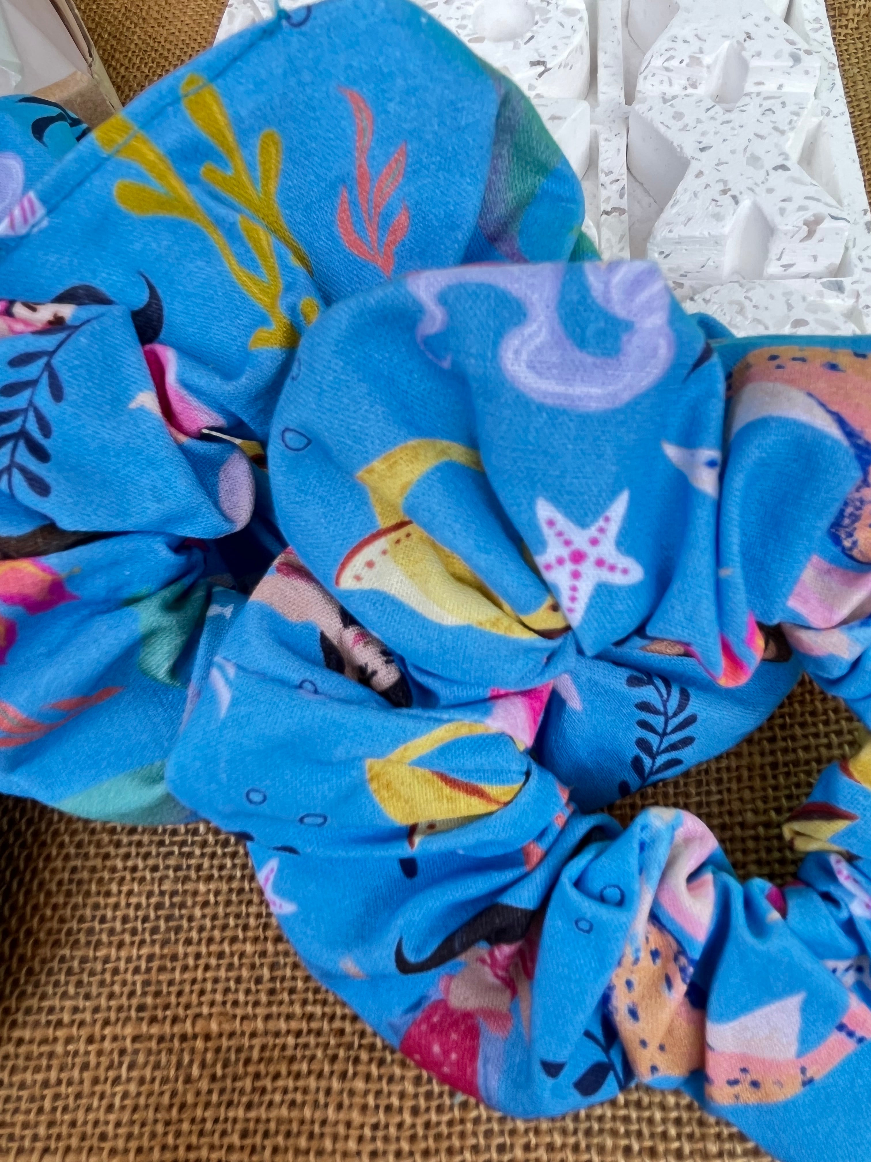 Handmade Mermaid Scrunchies |splash of ocean magic
