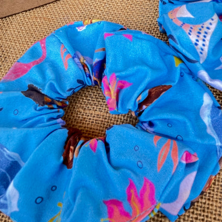 Handmade Mermaid Scrunchies |splash of ocean magic