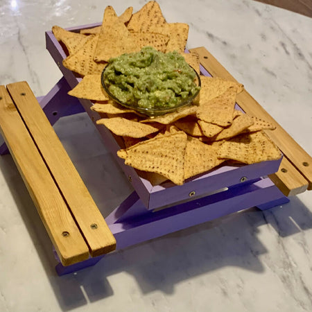 Mini Picnic Table for Serving Food