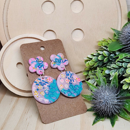 Dangle Earrings Hand Painted Stud Earrings Milliebloom