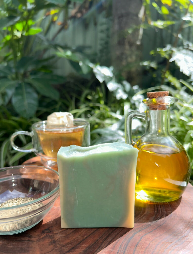 Green tea infused soap with Shea butter