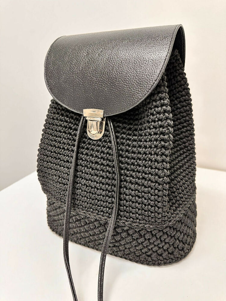 Crochet backpack