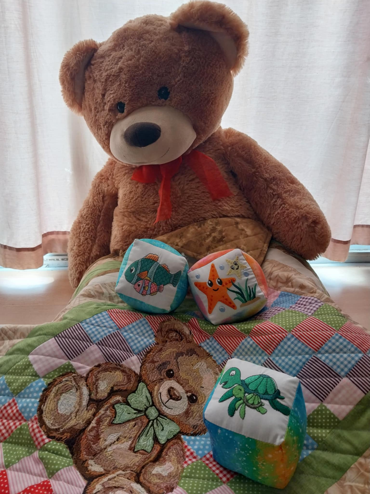 "Sea Creatures" Soft Baby Blocks