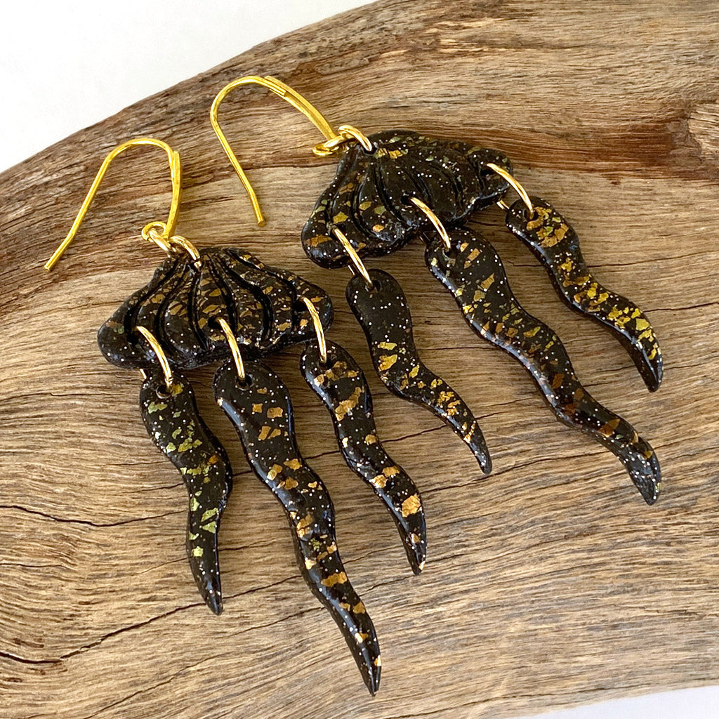 Jelly fish earrings