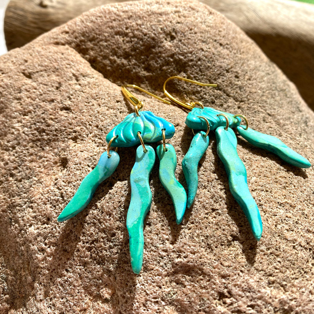Jelly fish earrings