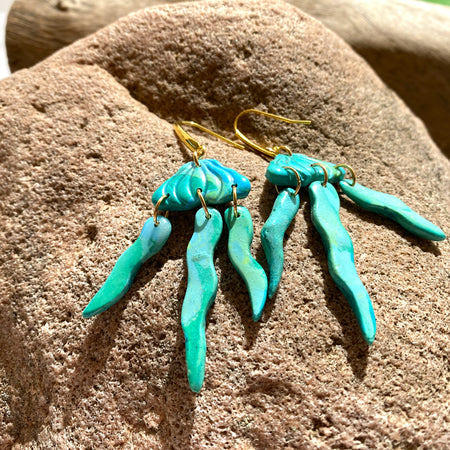 Jelly fish earrings