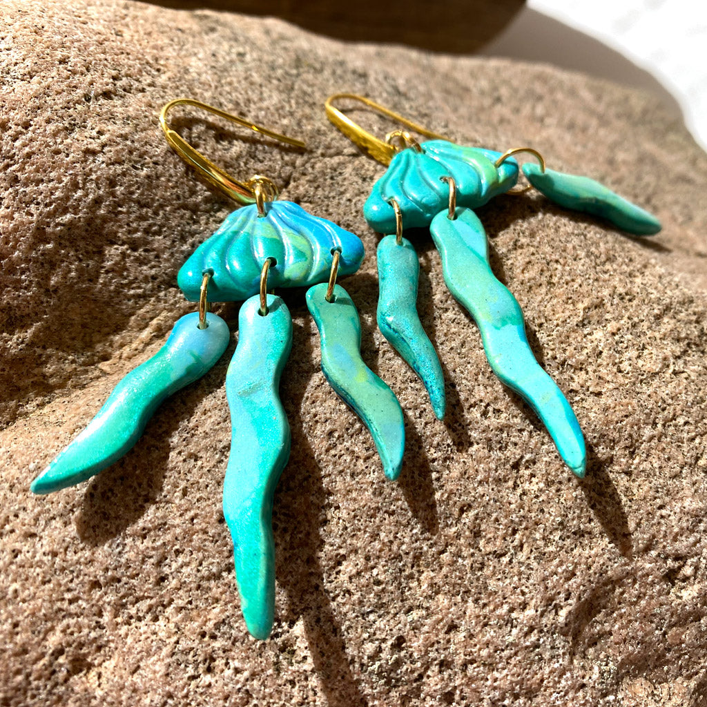 Jelly fish earrings