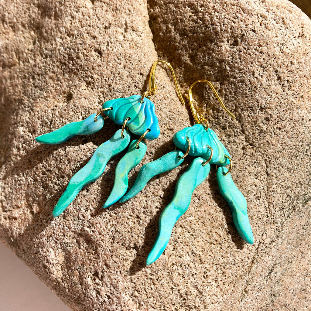 Jelly fish earrings