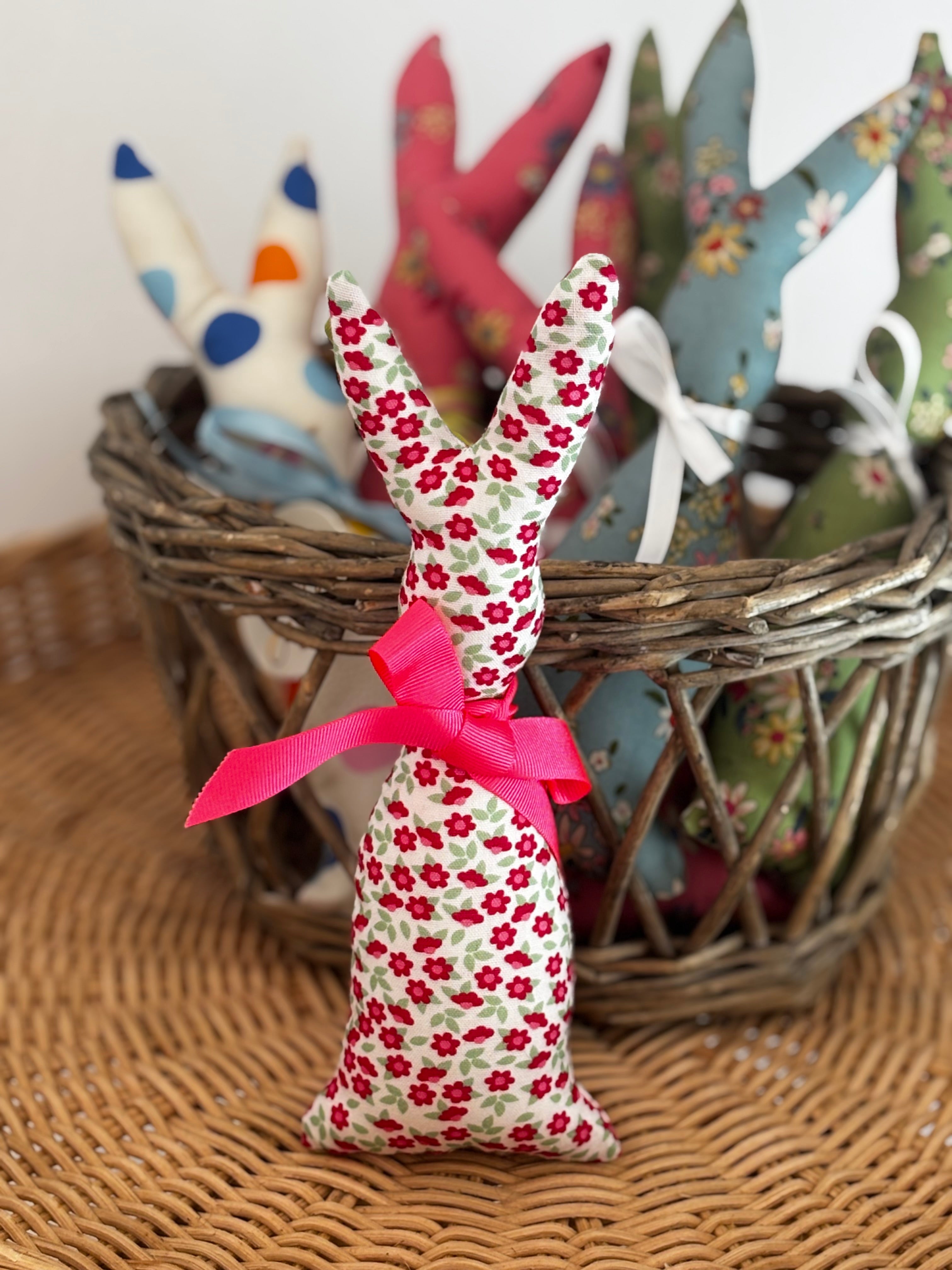 Flower Handmade Fabric Easter  Bunny