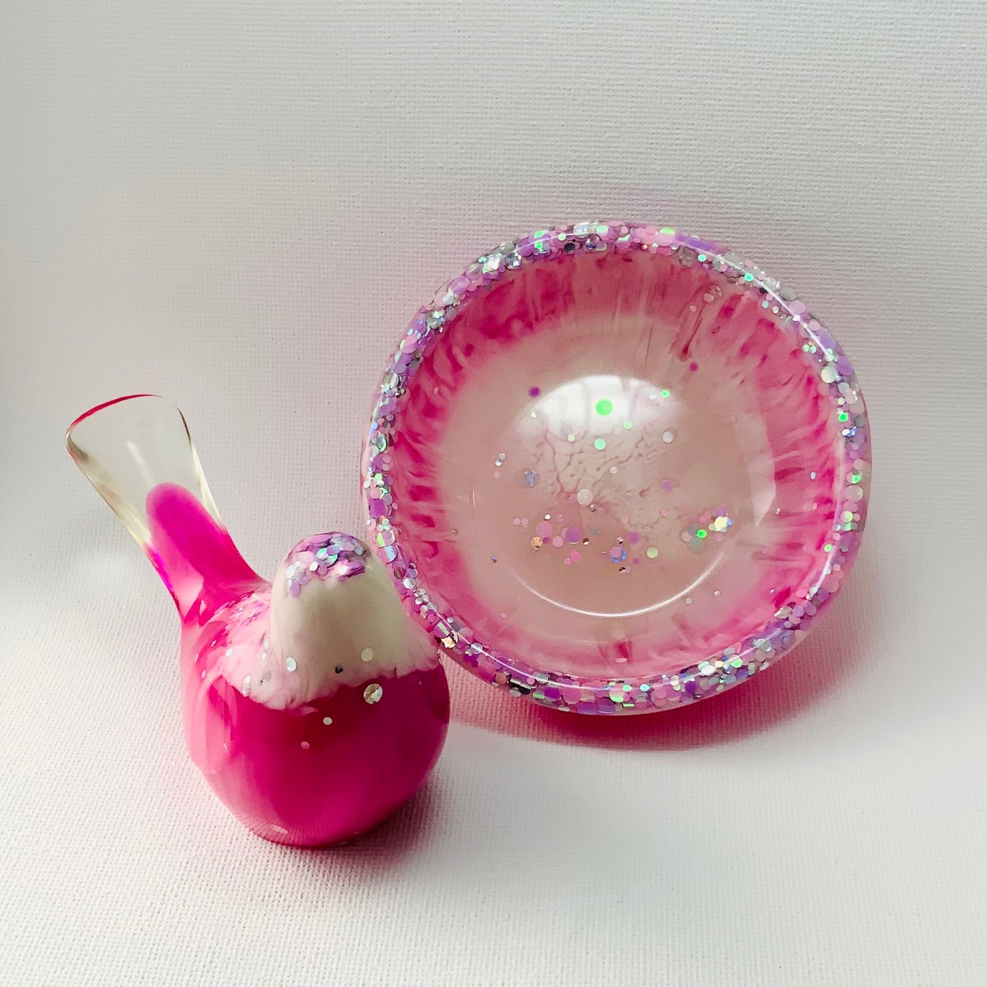 A LITTLE PLACE TO LAND | Bird and Nest Trinket Set