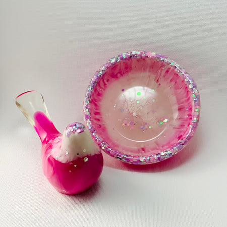 A LITTLE PLACE TO LAND | Bird and Nest Trinket Set