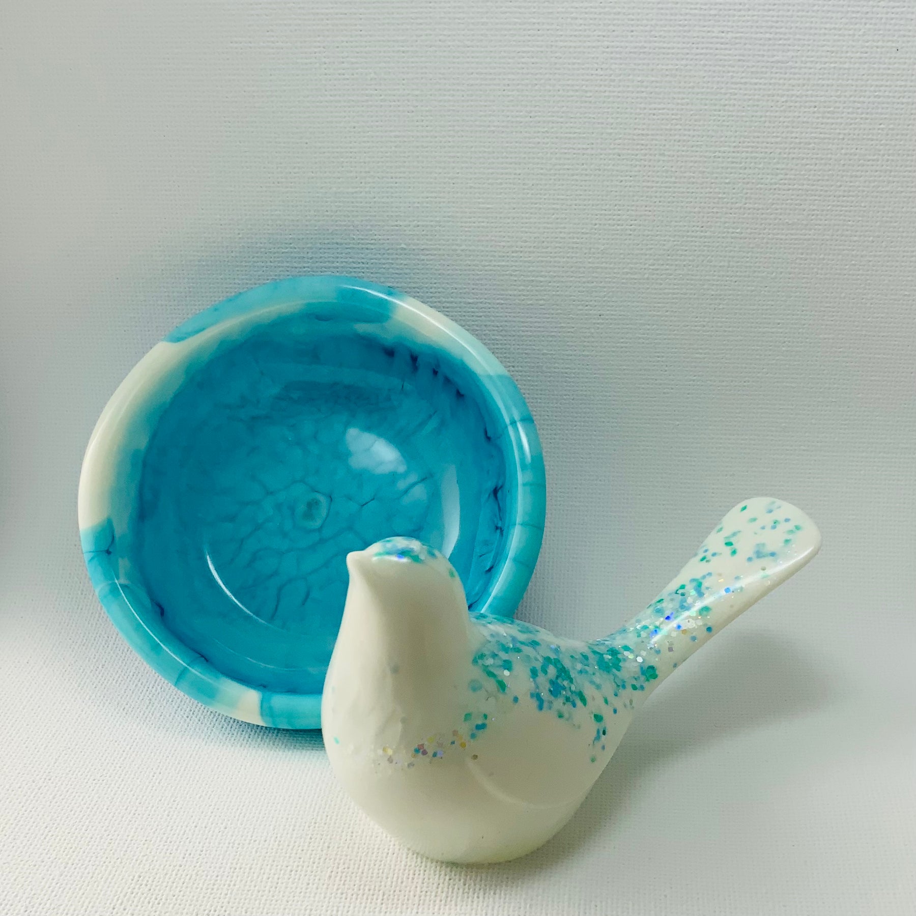A LITTLE PLACE TO LAND | Bird and Nest Trinket Set