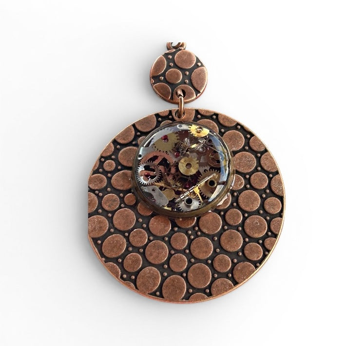 Steampunk watch parts dangle earrings