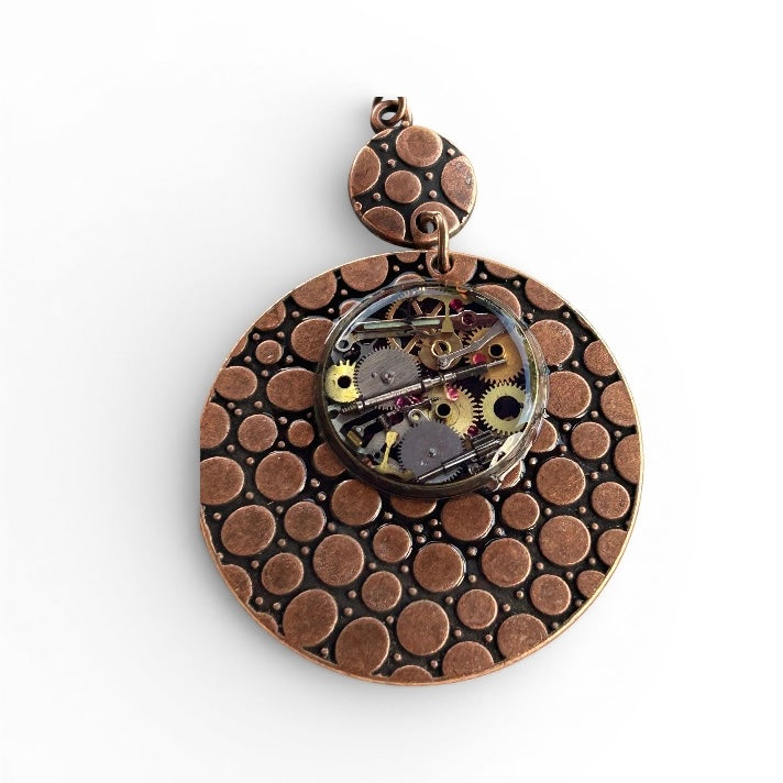 Steampunk watch parts dangle earrings