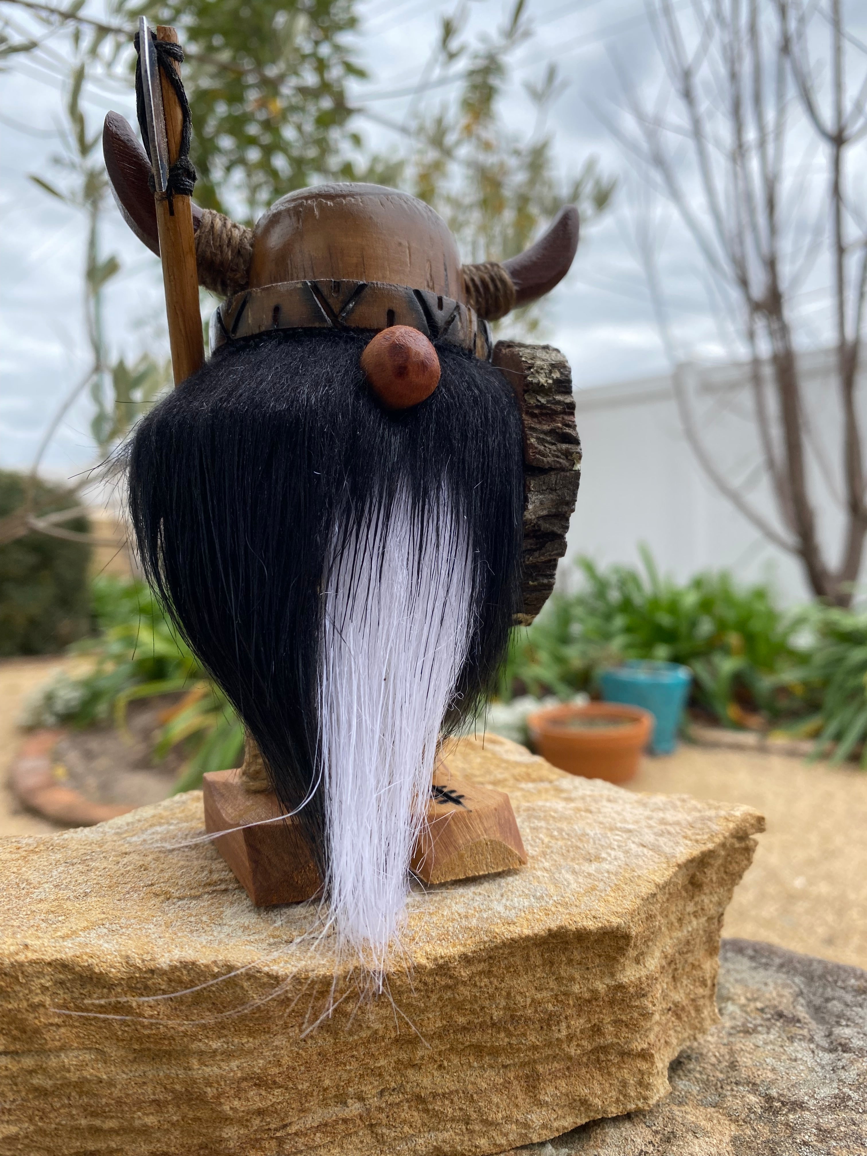 Black and White Beard Viking