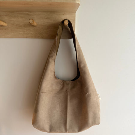 Handmade Taupe Shoulder Bag