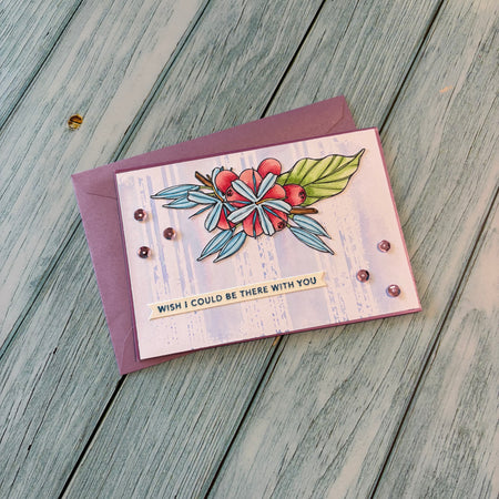 Handmade Greeting card with Berries