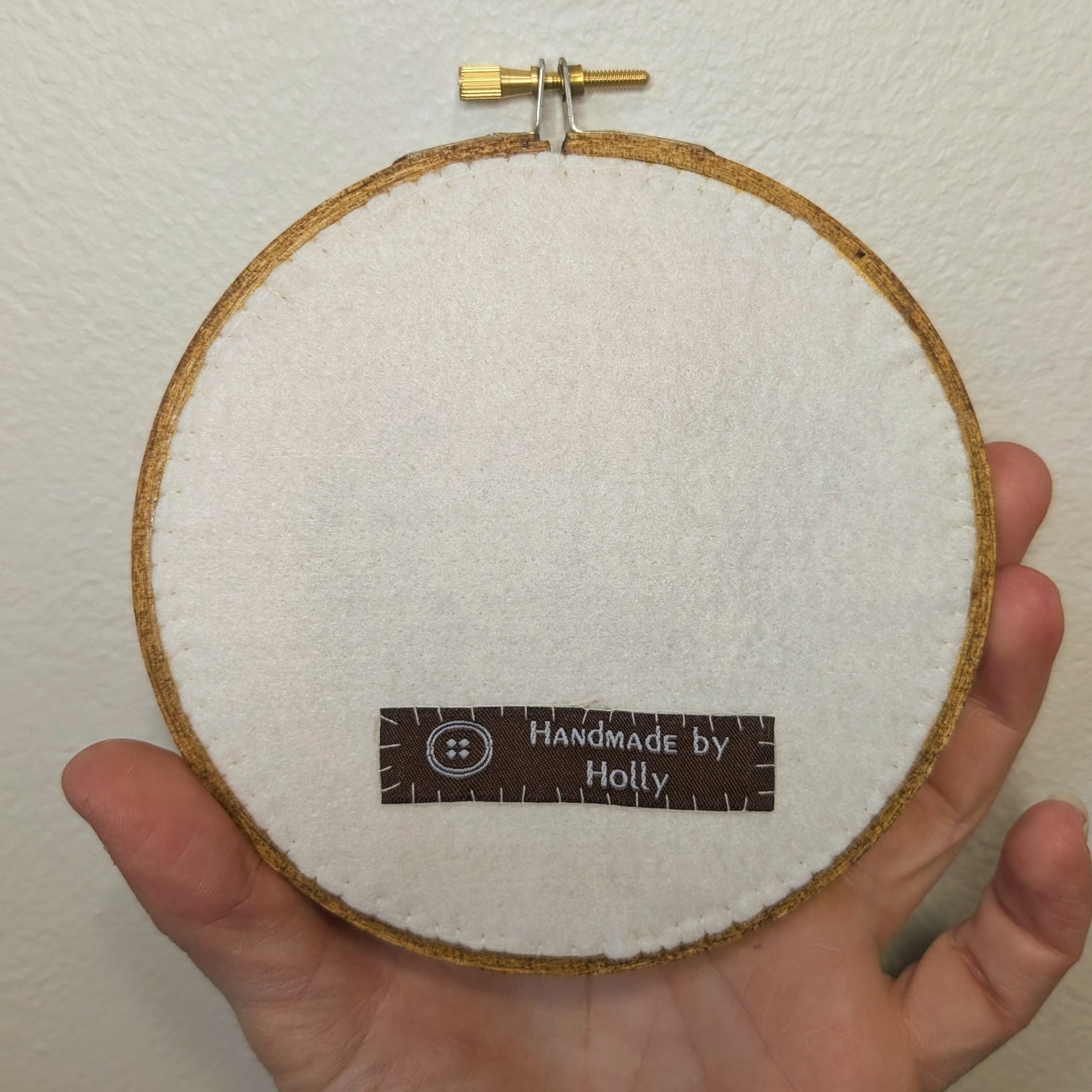 The Painted Lady Butterfly hand embroidery, 5" hoop