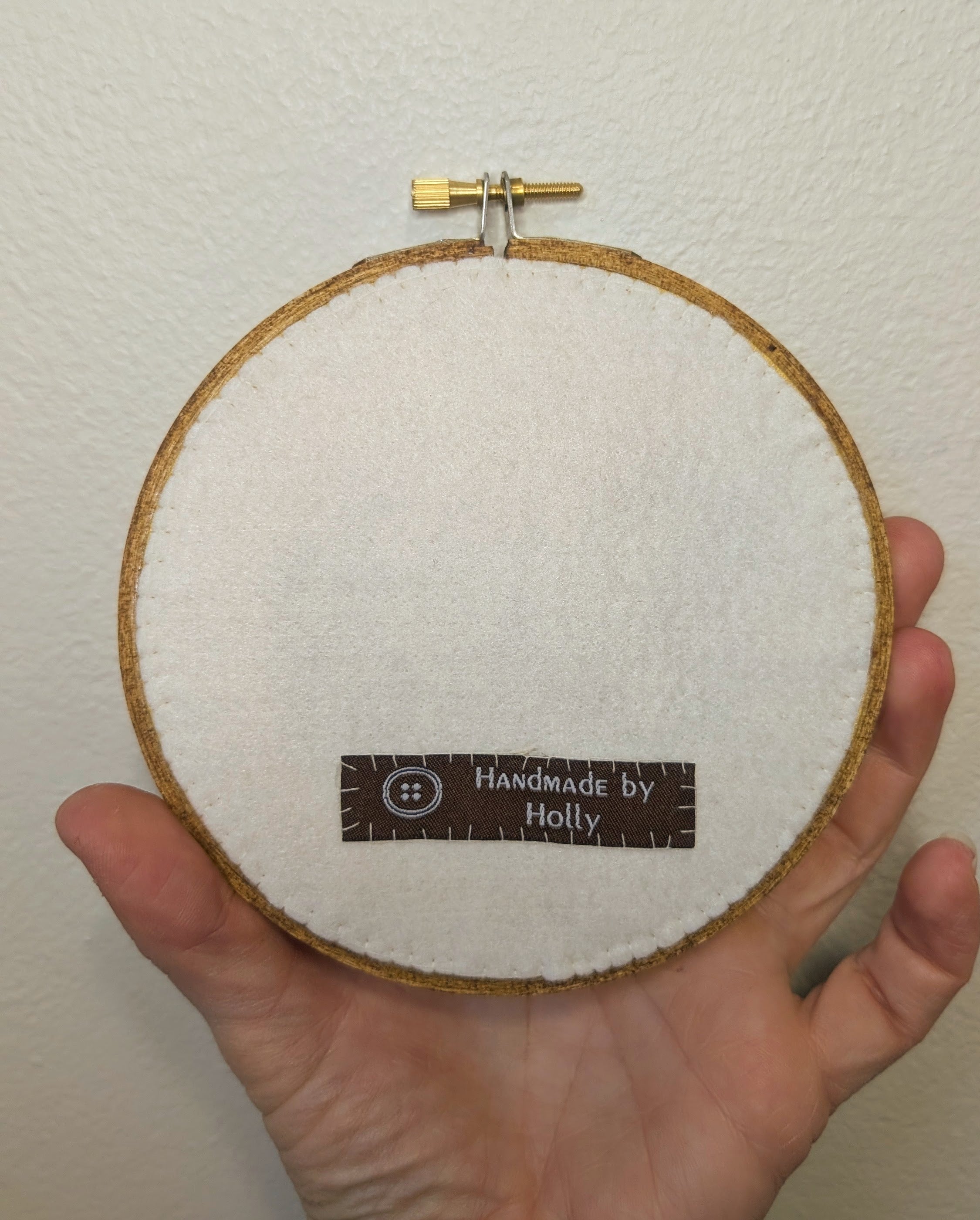 The Painted Lady Butterfly hand embroidery, 5" hoop