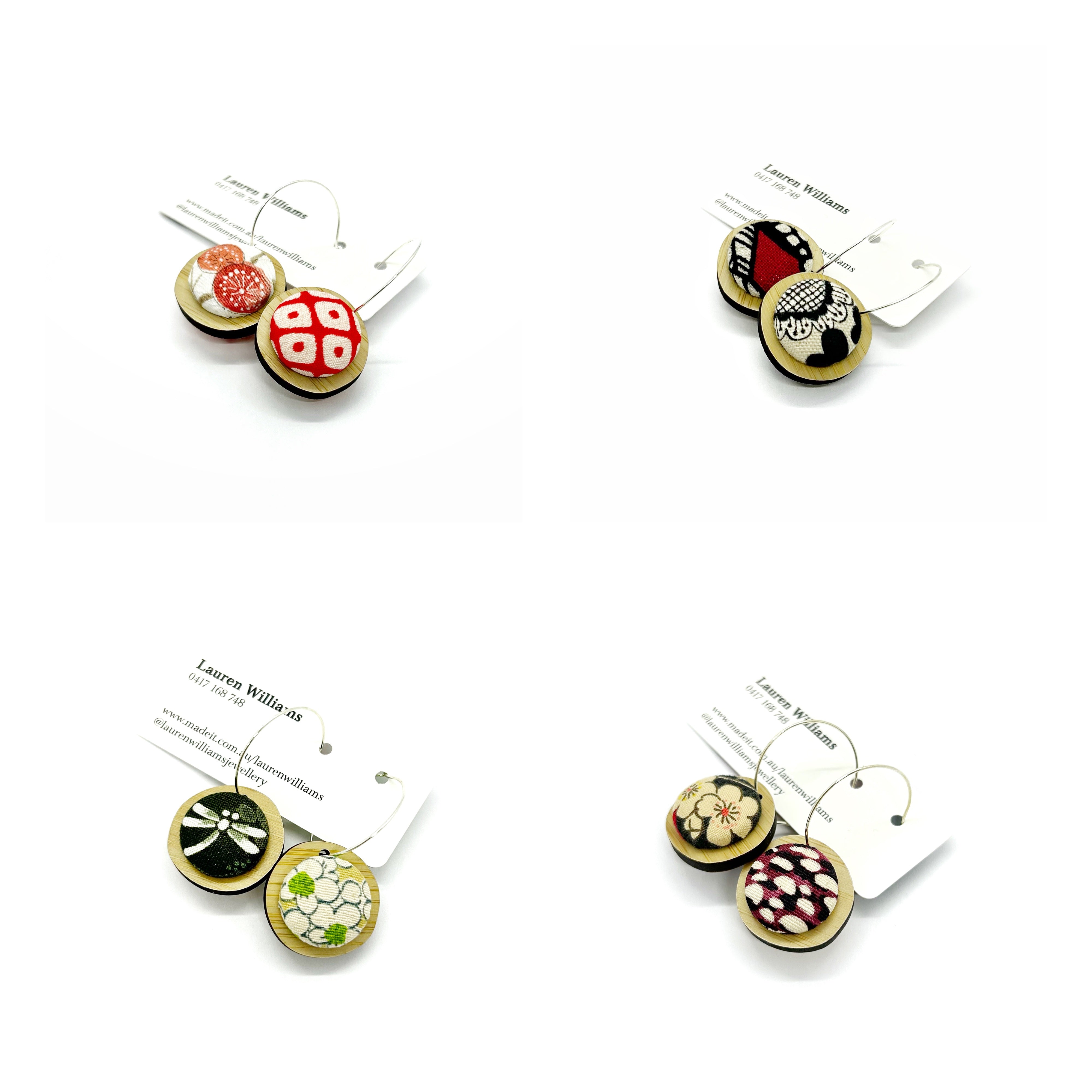 Double Sided Pebble Earrings