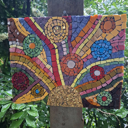 Mosaic Sunrise - made from Smalti Glass