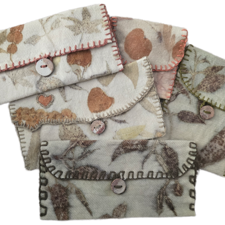 Eco Printed Pouch Wallet