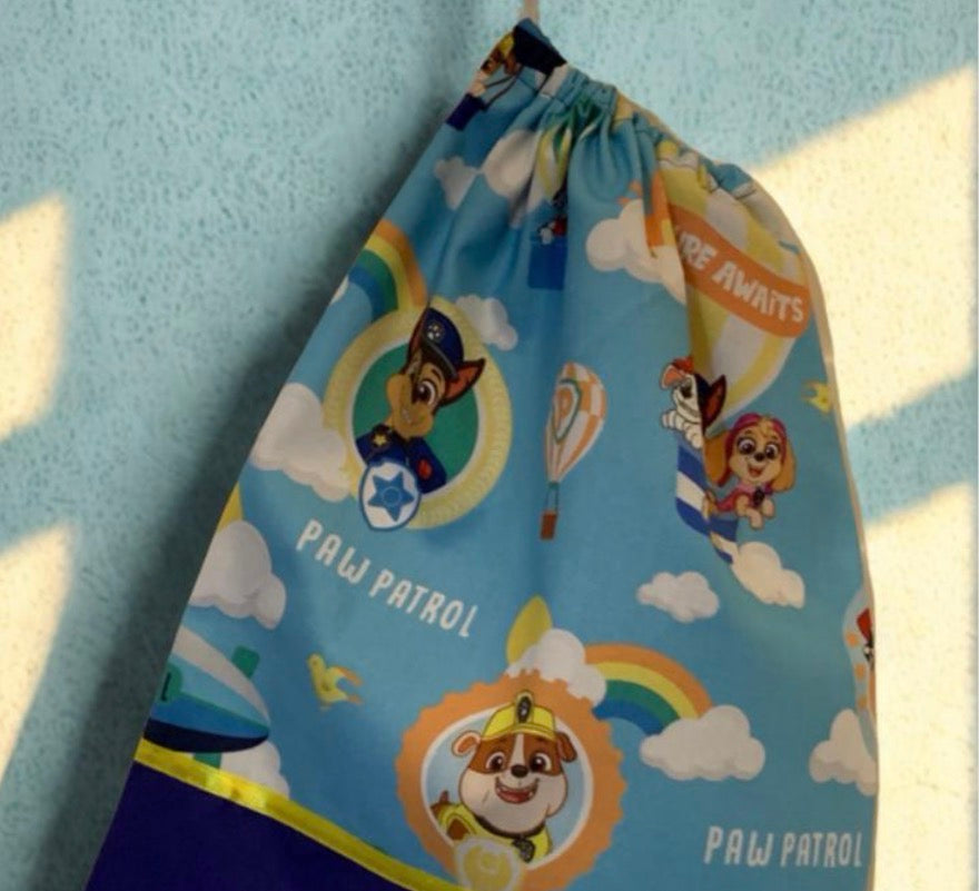 Children's Library Bag , Handmade, Personalised