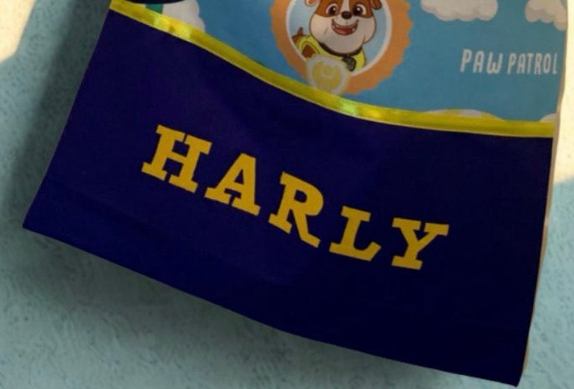 Children's Library Bag , Handmade, Personalised