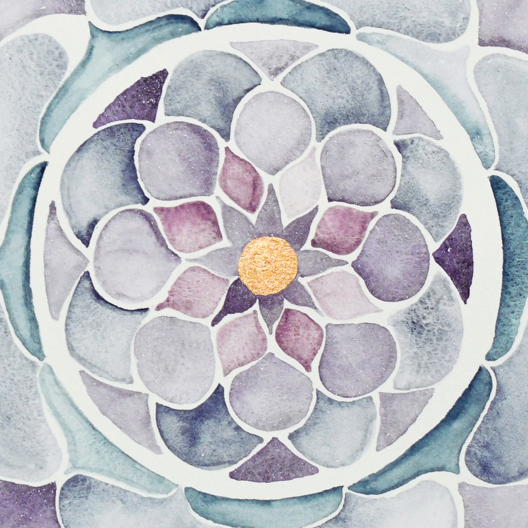 Heavenly Whispers with Crushed Amethyst Mayan Blue Purpurite