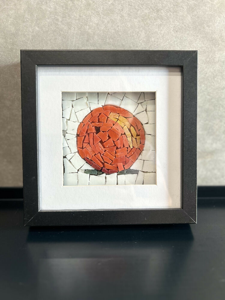 Smalti Mosaic Framed Orange