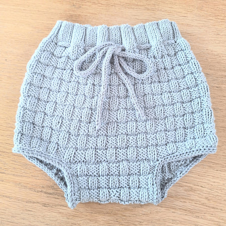 Handknitted Heirloom Toddler Bloomers in 100% Natural Yarn Sz 1- 2 Yrs