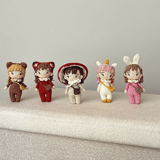 Made to Order | Forest Friend | Fox | Mini | Crochet Baby Doll | 14cm