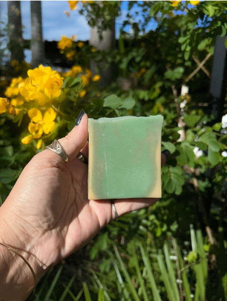 Green tea infused soap with Shea butter