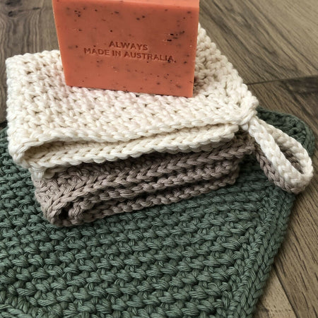 Reusable Cotton Wash Cloths - Set 3
