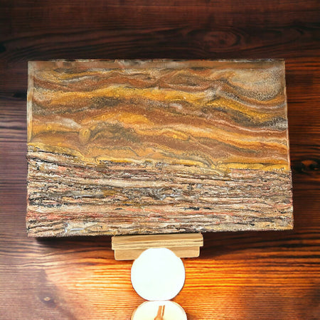 Wall Art - Timber | Fluid Art/Resin Mixed Media