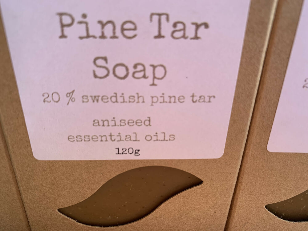 Pine Tar Soap - pack of 4 bars.