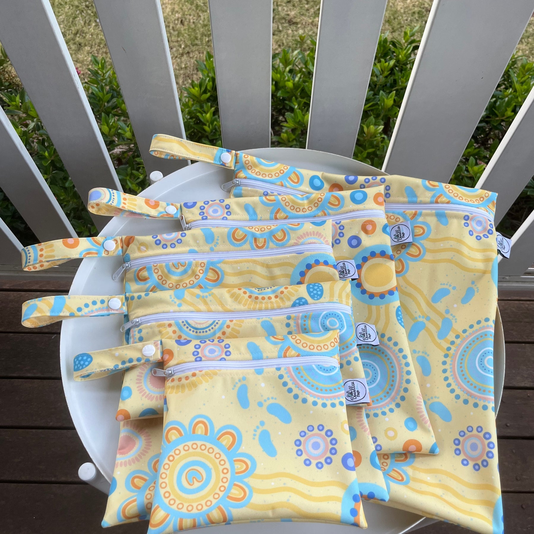 READY MADE Water-resistant wet bags - Childhood (Huckleberry Digital)