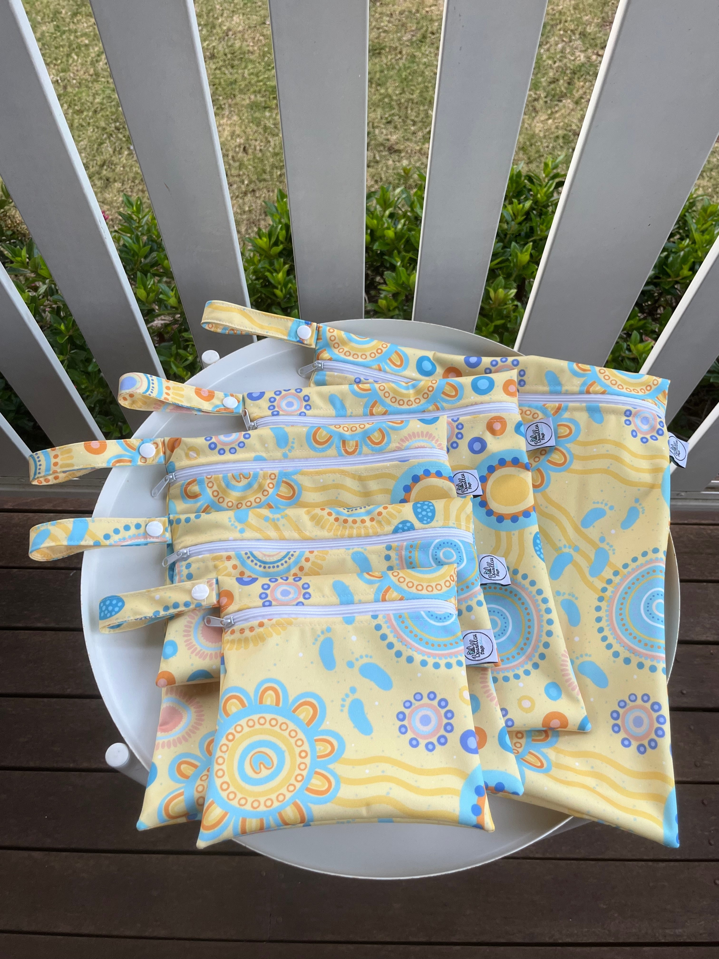 READY MADE Water-resistant wet bags - Childhood (Huckleberry Digital)