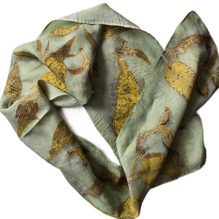 Eco Printed Silk Scarf