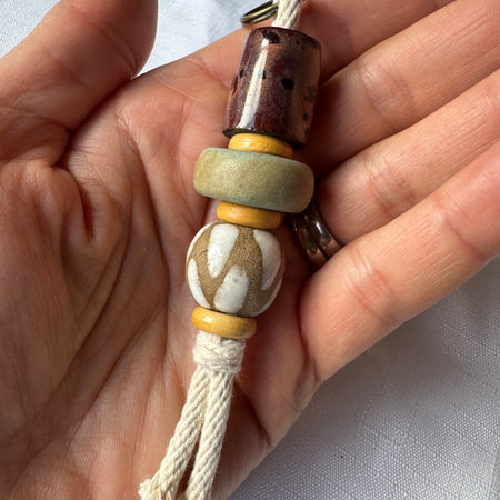 Clay keyring, decorative piece